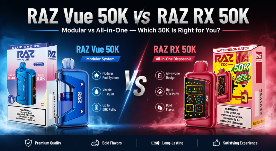 RAZ Vue 50K vs RAZ RX 50K: Modular vs All-in-One (2026 Comparison)