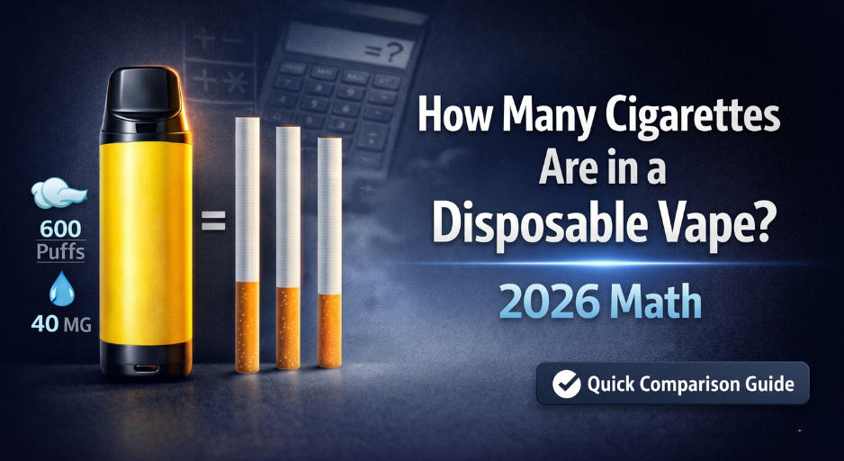 How Many Cigarettes Are in a Disposable Vape? 2026 Math
