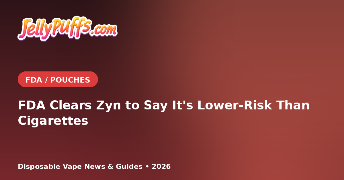 It's Official: FDA Clears Zyn to Say It's Lower-Risk Than Cigarettes
