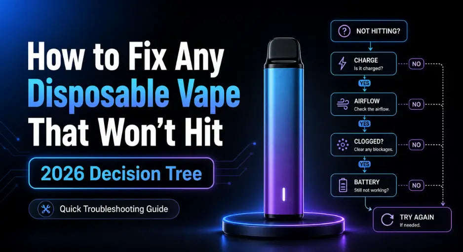 Disposable Vape Not Hitting? 7 Fixes Before You Toss It (2026)