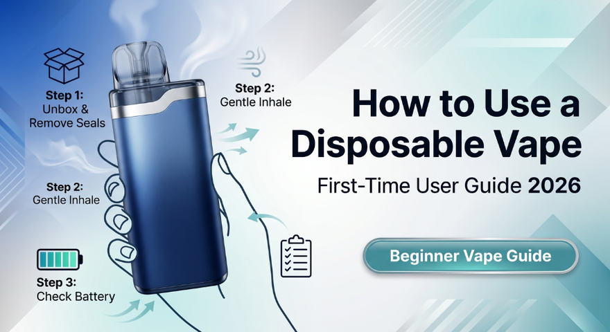 First Time Use Guide How to Use a Disposable Vape: First-Time User Guide 2026