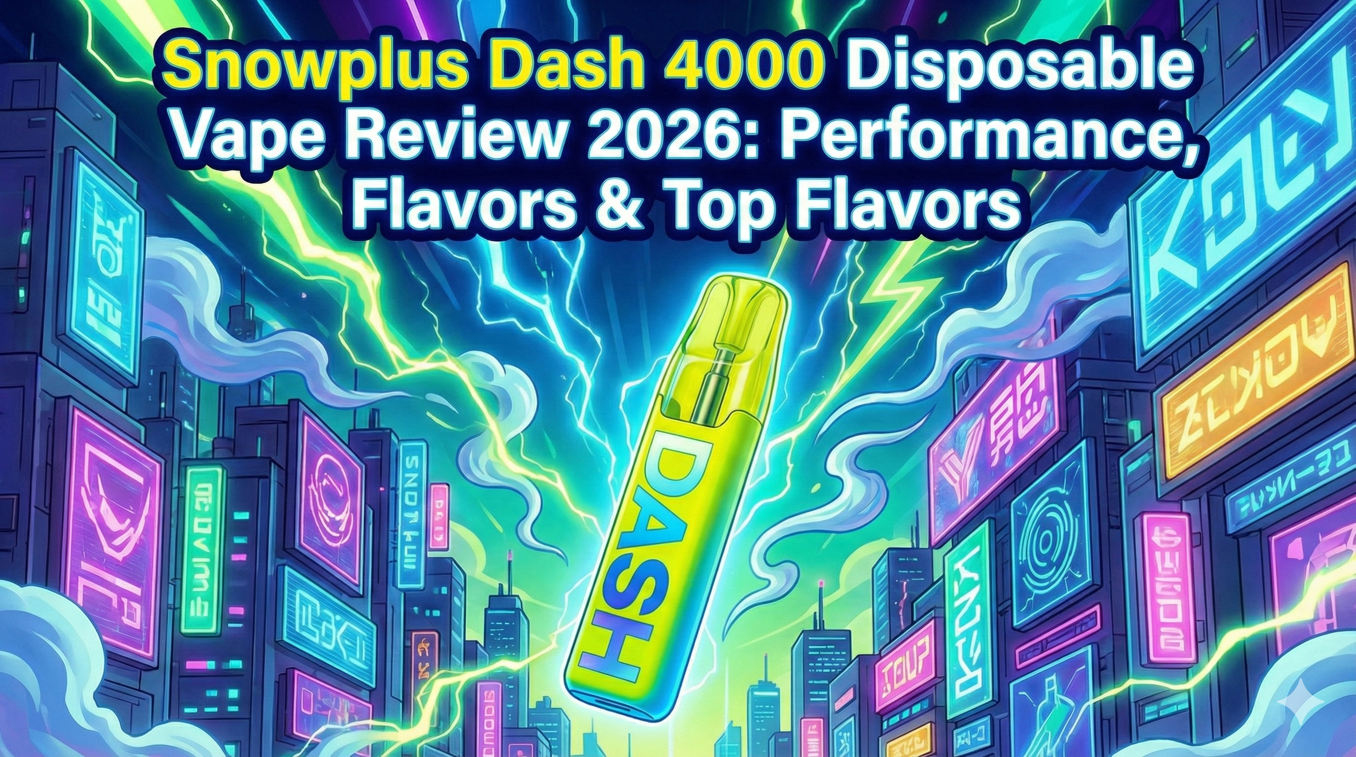 Snowplus Dash 4000 Disposable Vape Review 2026: Performance, Flavors & Top Flavors