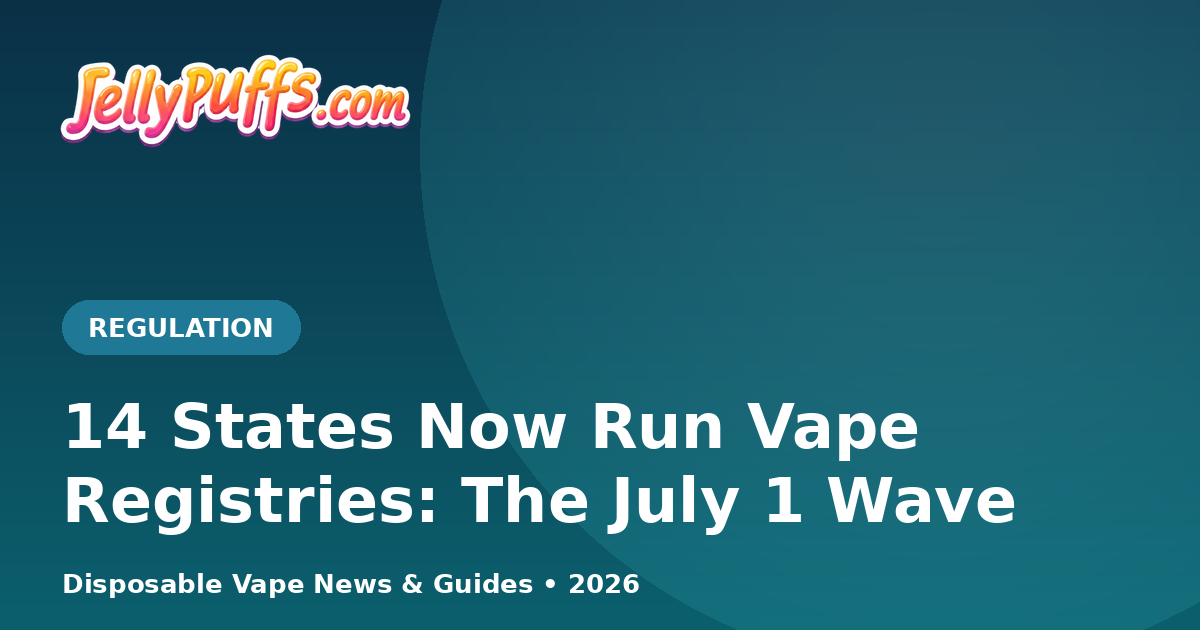 14 States Now Run Vape Registries — What the July 1 Wave Means for Buying Online
