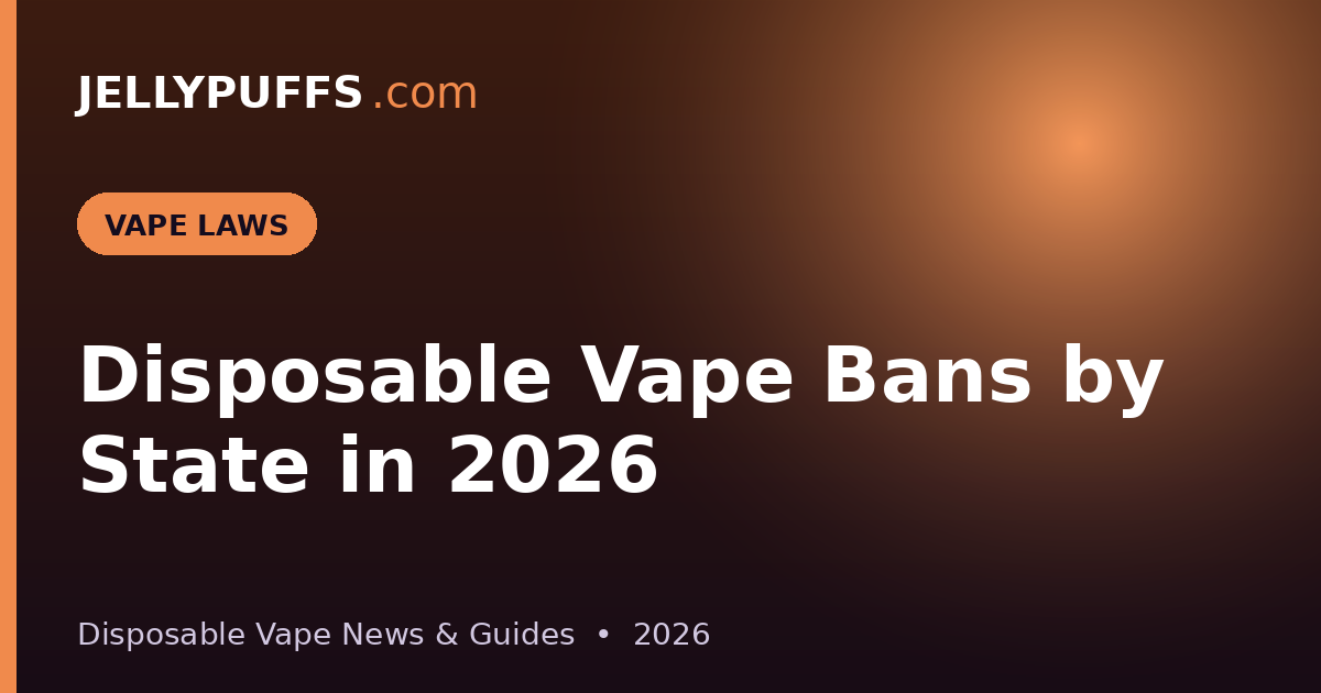 Disposable Vape Bans by State in 2026: What's Actually Restricted Right Now
