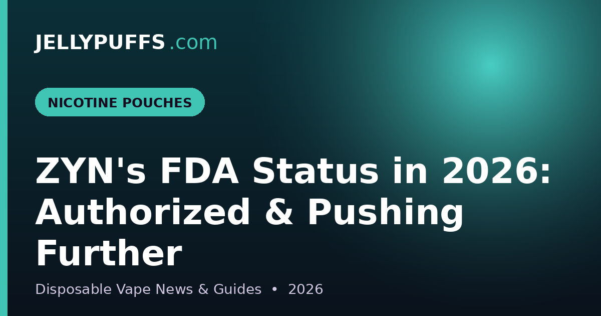 ZYN's FDA Status in 2026: Authorized Pouches and a Push for 'Lower-Risk' Claims