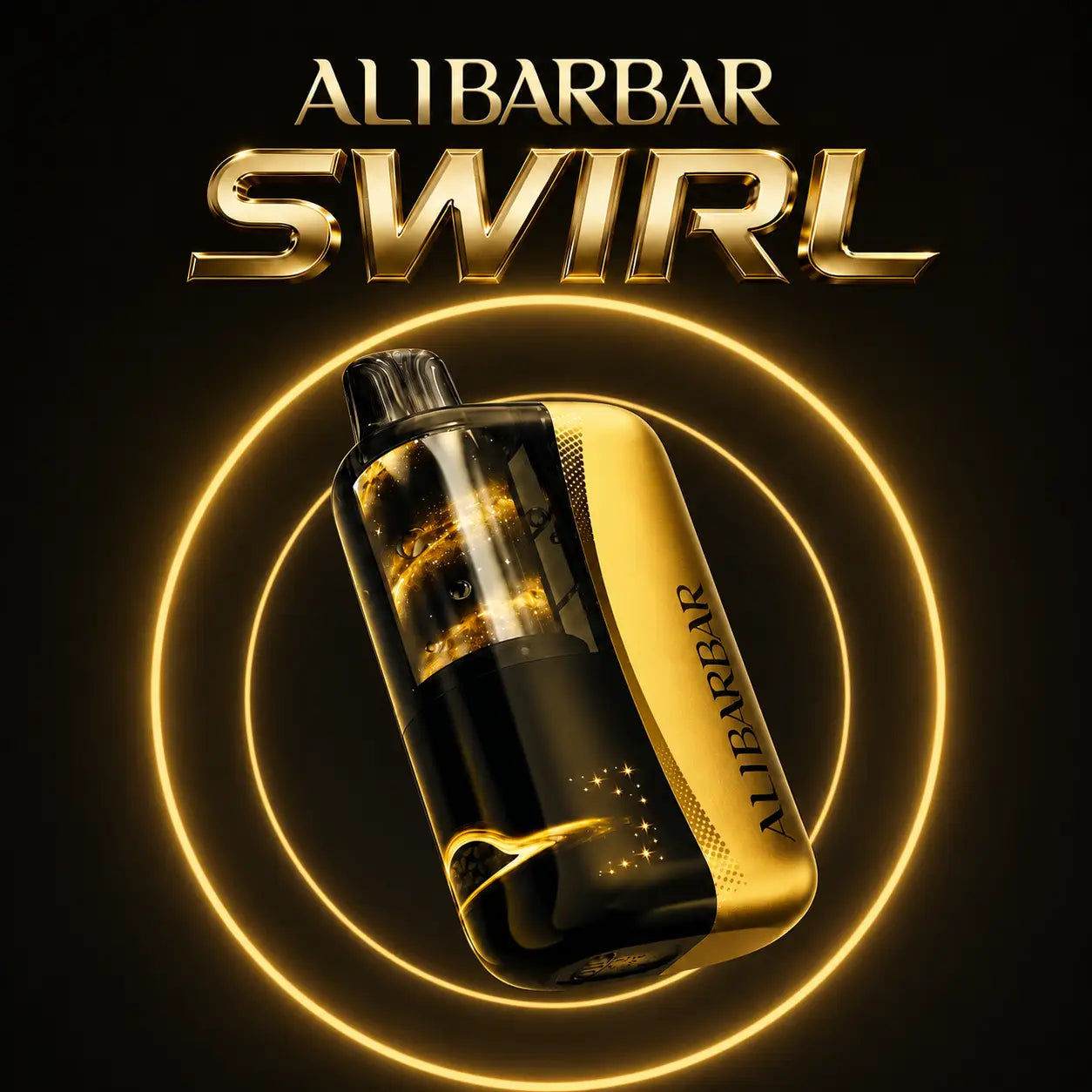 Alibarbar Swirl 50k disposable vape collection, 14 iced and no-ice flavors, 50,000 puffs, 18mL, 5% nicotine