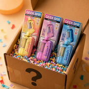 5 Pack Geek Bar CLR 50K disposable vape Mystery Box with assorted flavors, up to 50,000 puffs each | JellyPuffs