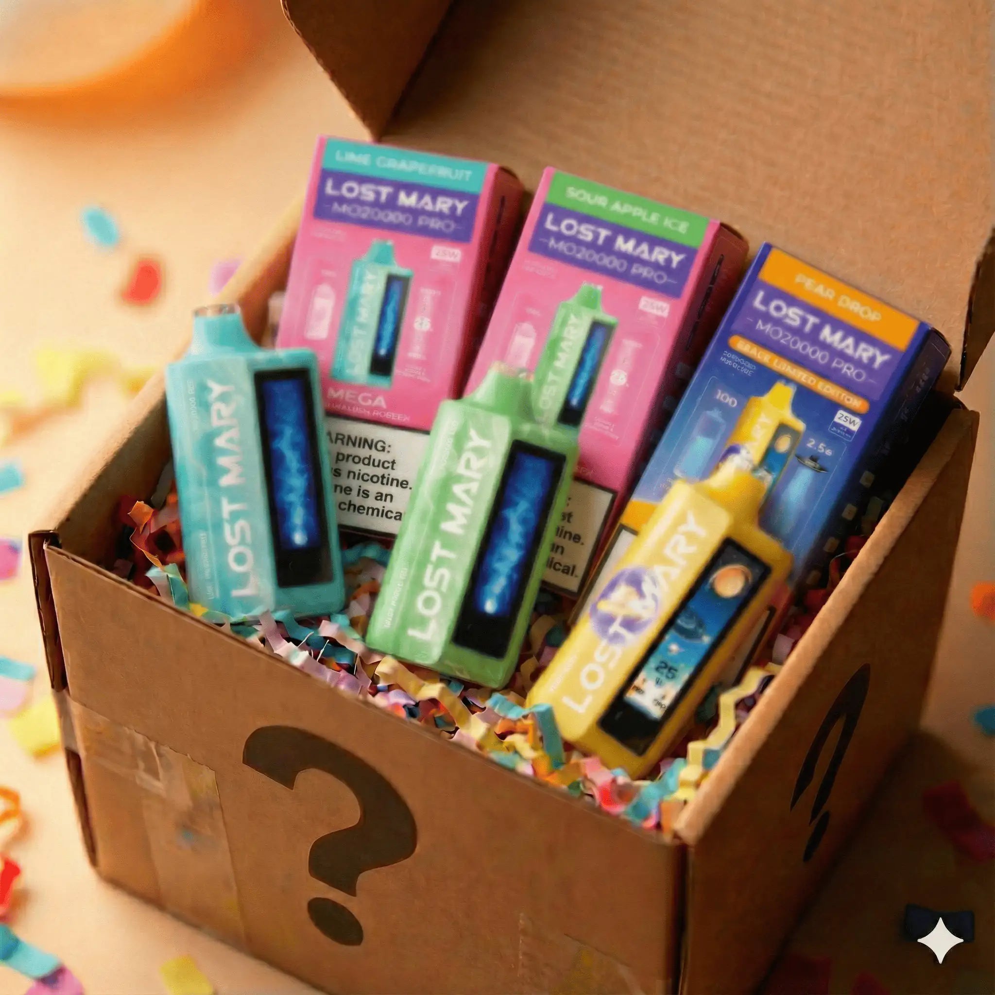 5 Pack Lost Mary MO20k Pro Disposable Mystery Box JellyPuffs