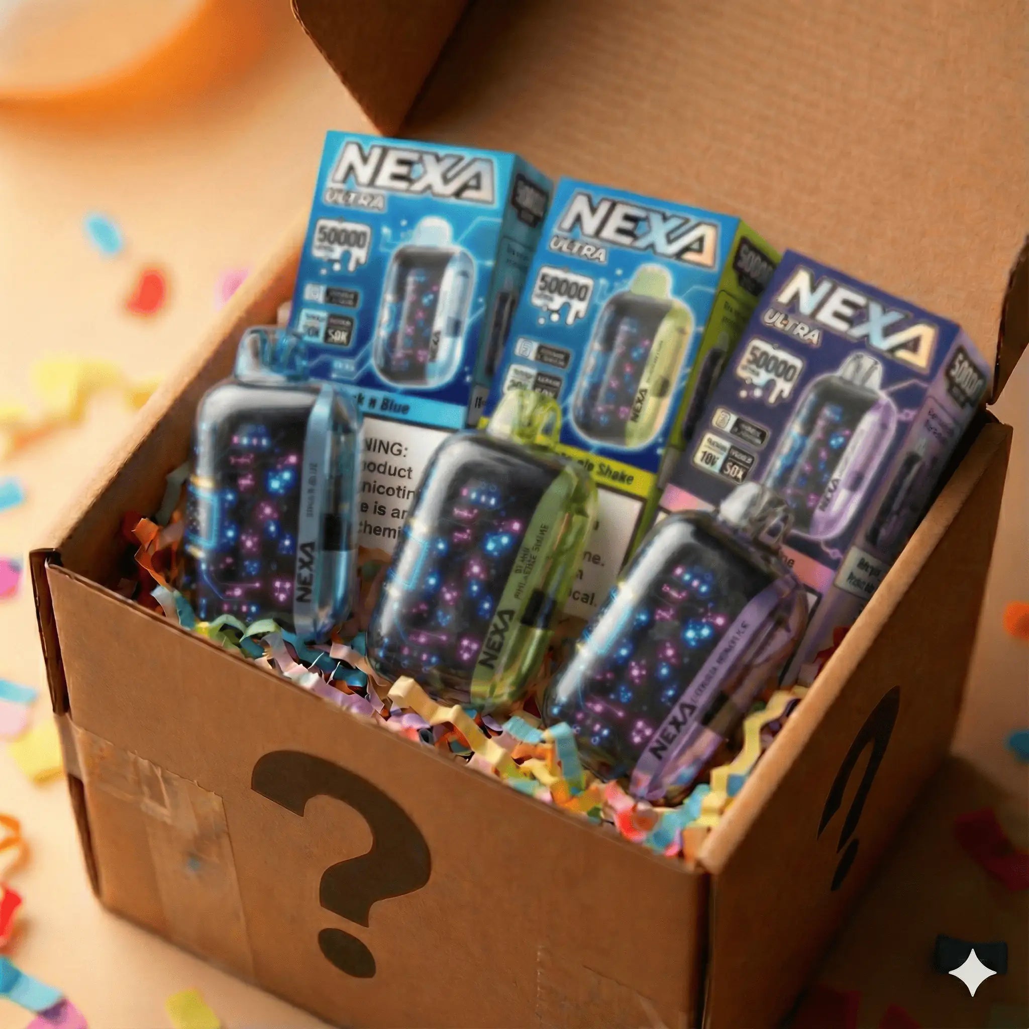 5 Pack NEXA Ultra 50k Disposable Mystery Box JellyPuffs