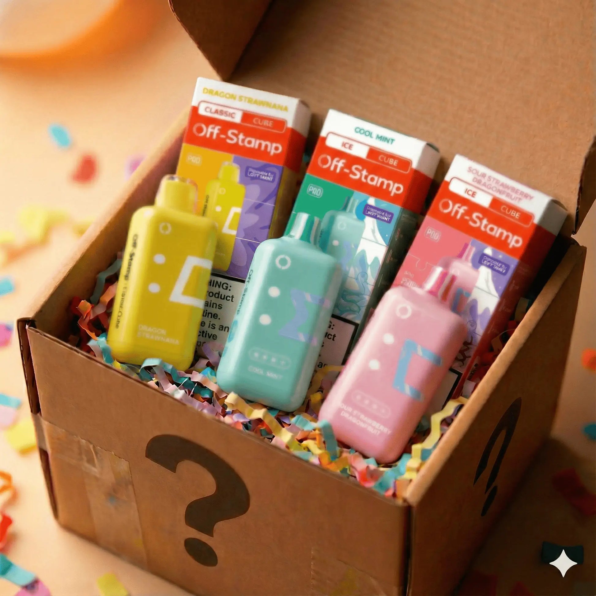5 Pack OFF-STAMP X-Cube Pod Mystery Box JellyPuffs