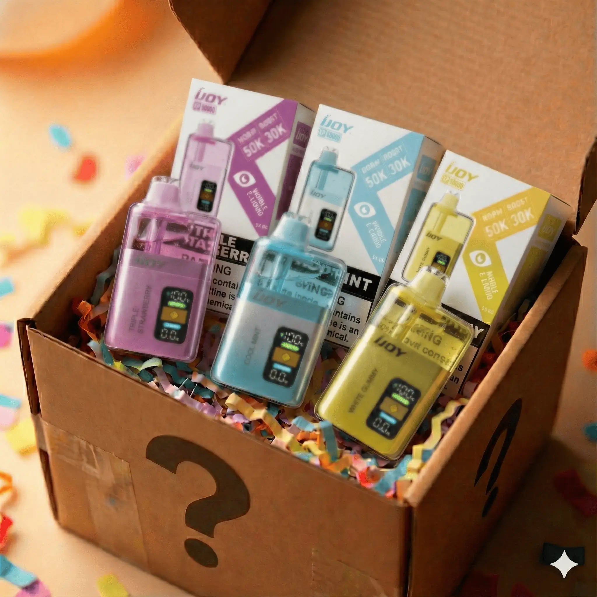 5 Pack iJOY XP50000 Disposable Mystery Box JellyPuffs