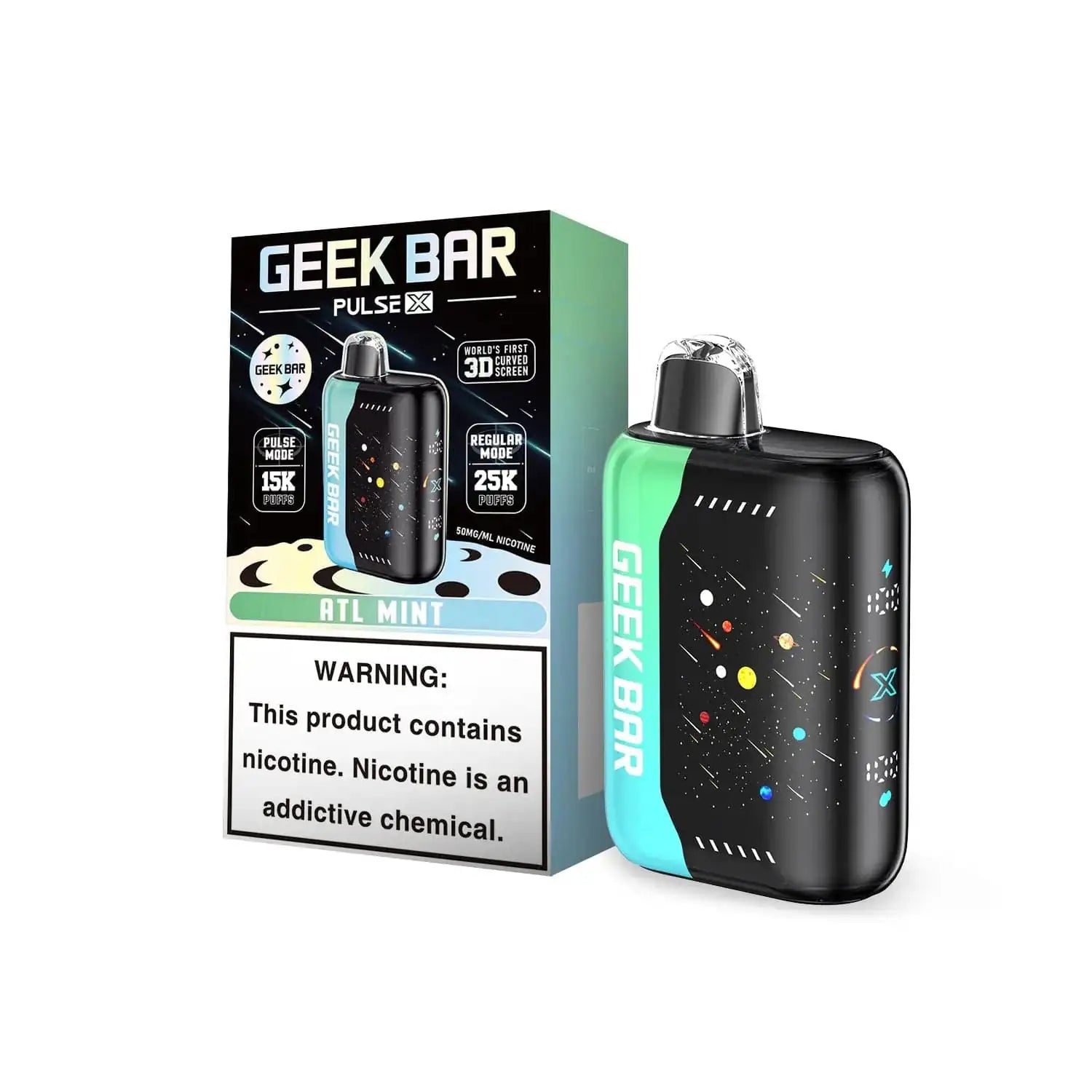 ATL Mint - Geek Bar Pulse X 25K Disposable Vape JellyPuffs