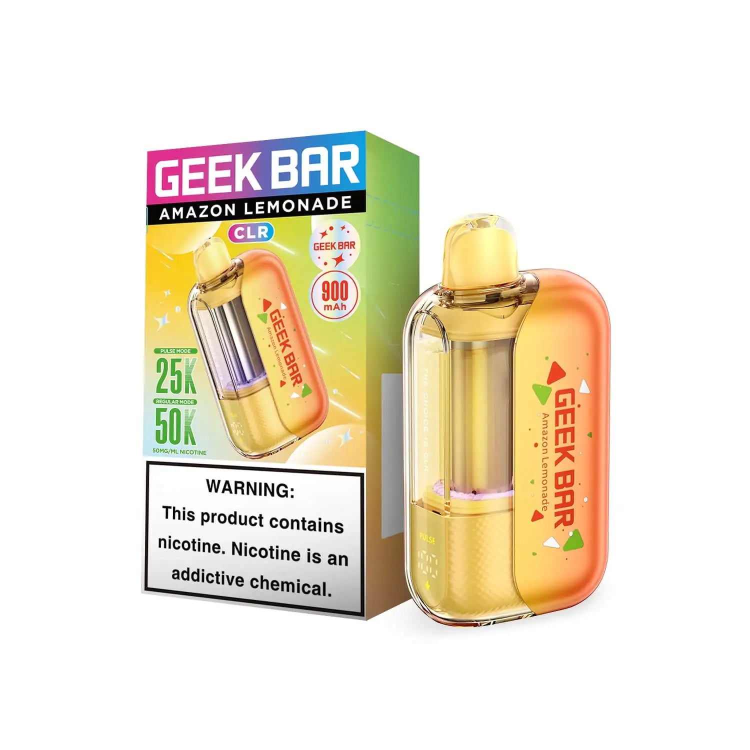 Amazon Lemonade - Geek Bar CLR 50k Disposable Vape JellyPuffs