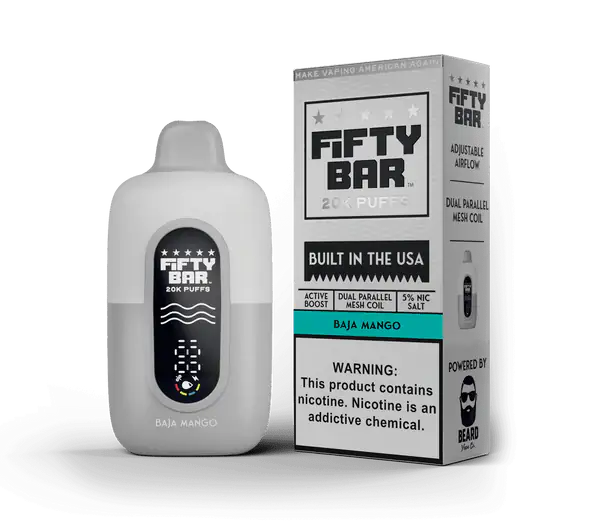 Baja Mango - Fifty Bar 20K Disposable Vape JellyPuffs