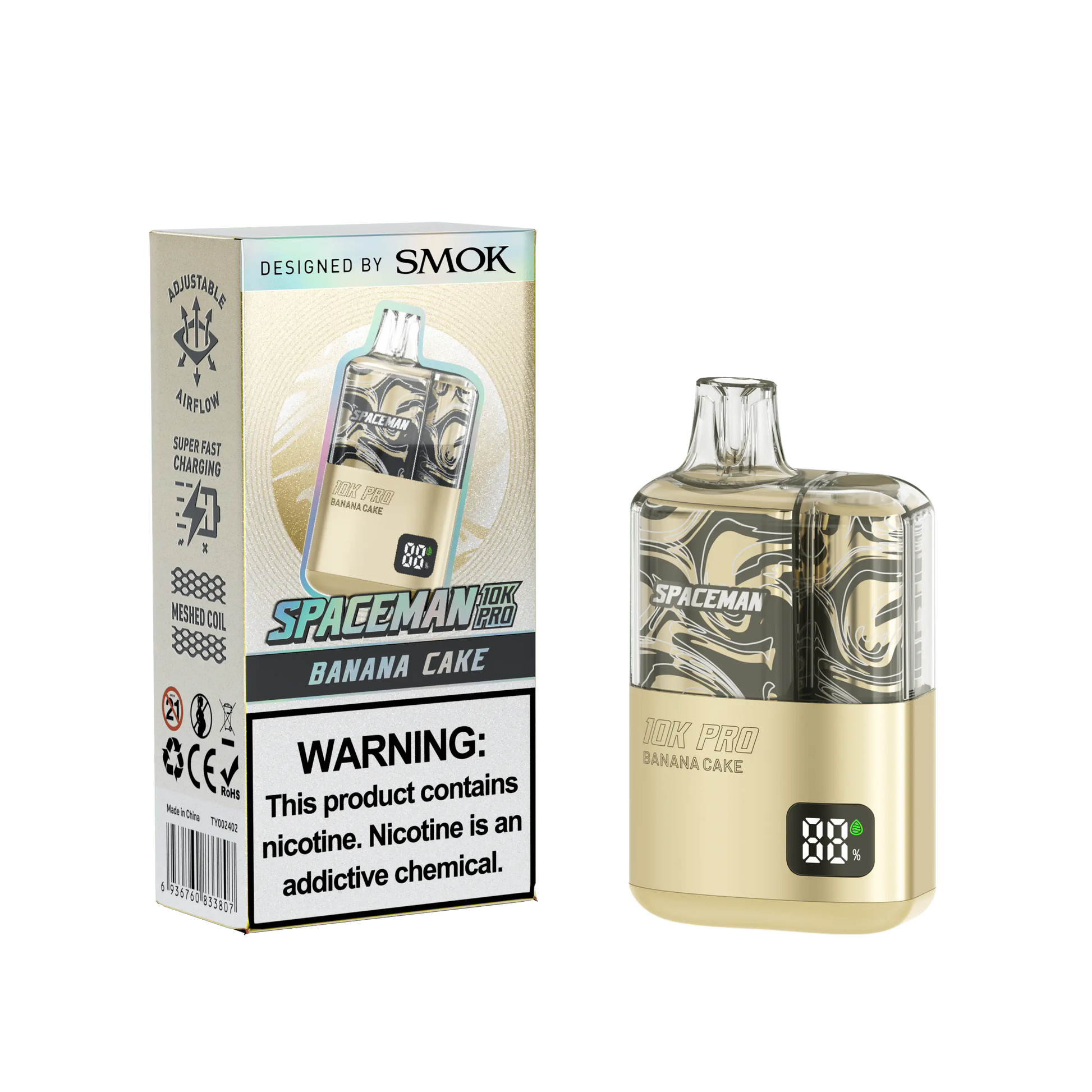 Banana Cake - Spaceman 10K Pro Disposable JellyPuffs