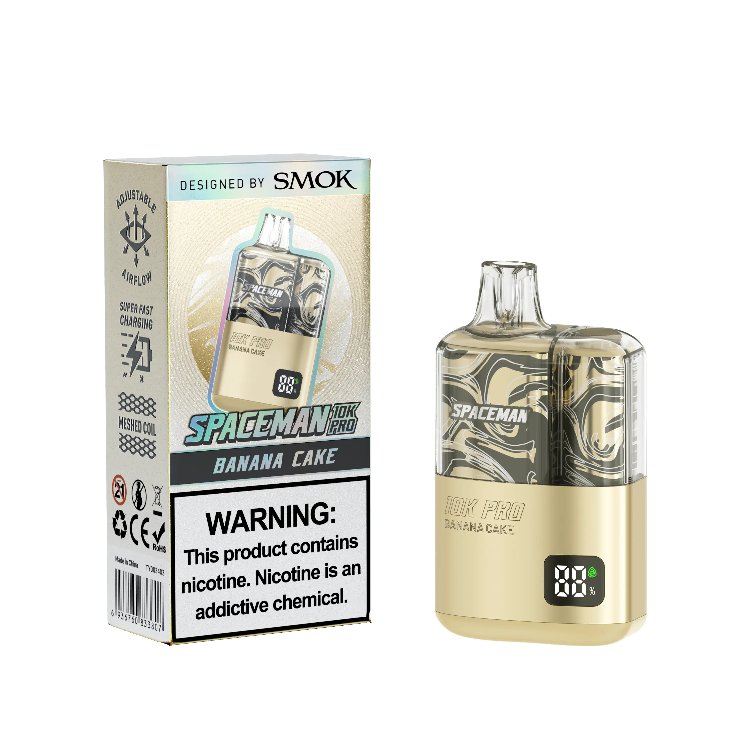 Banana Cake - Spaceman 10K Pro Disposable JellyPuffs