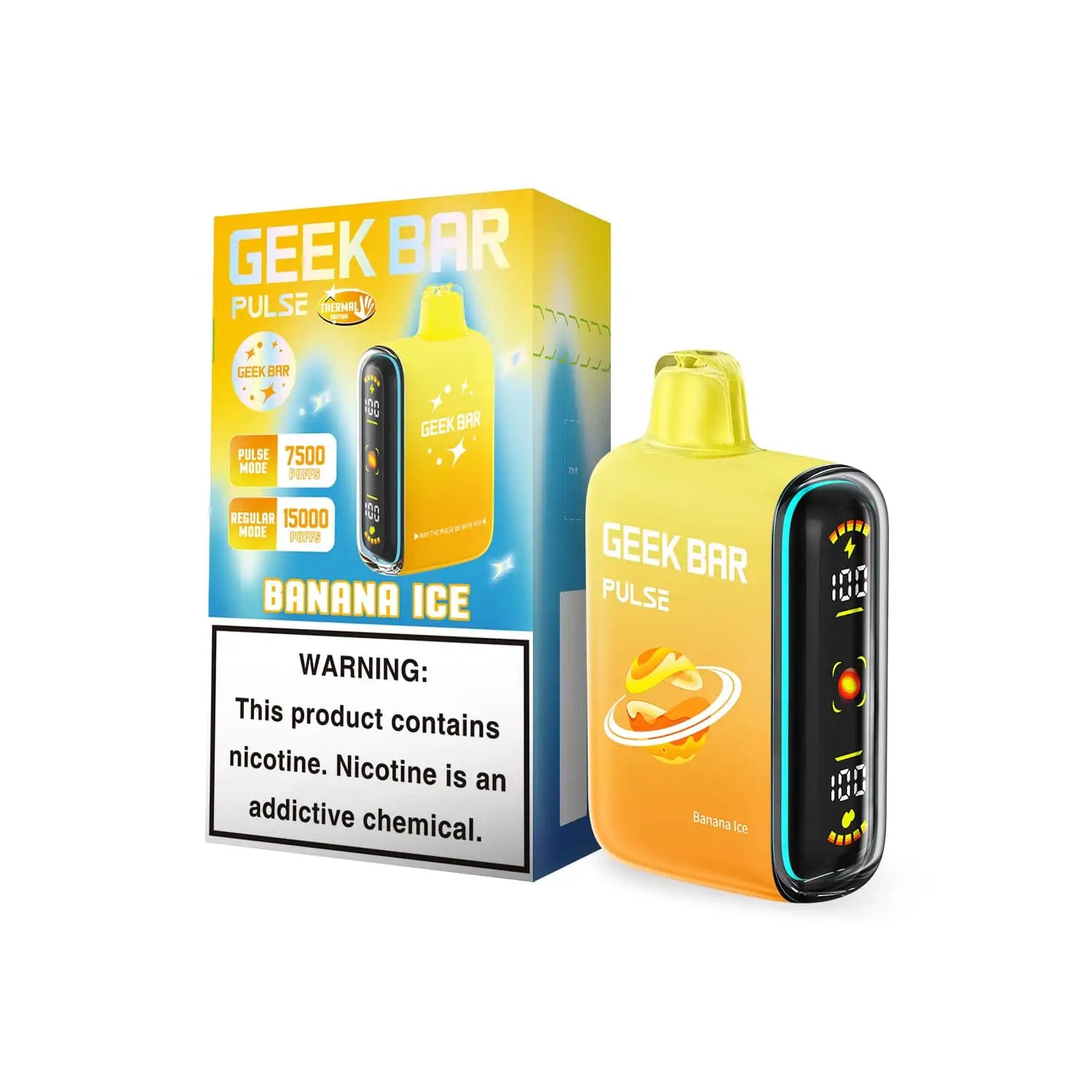 Banana Ice - Geek Bar Pulse 15k Disposable Vape JellyPuffs