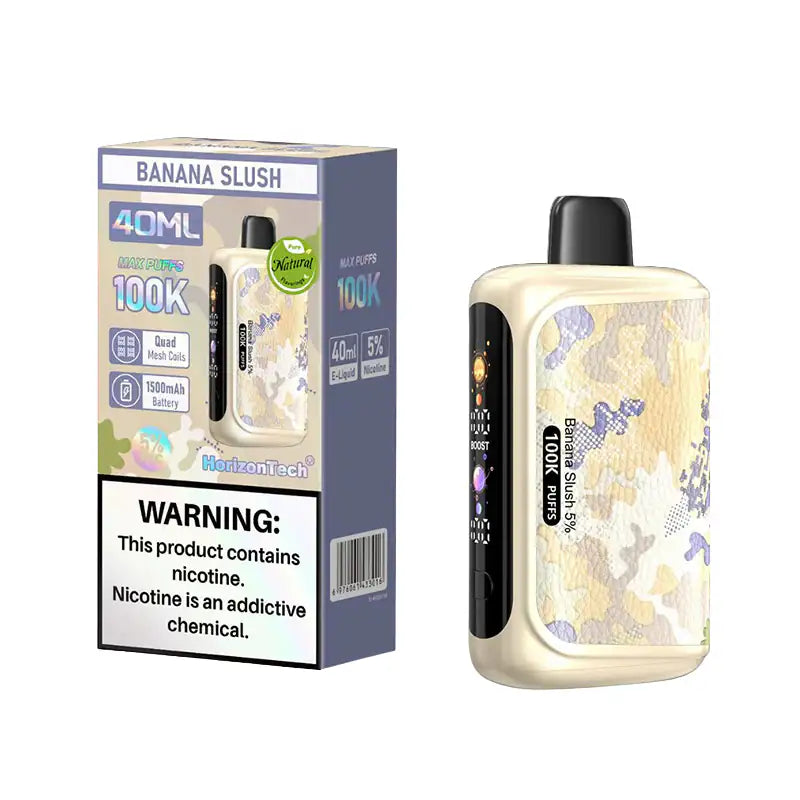 Banana Slush - HorizonTech 100k Disposable Vape JellyPuffs