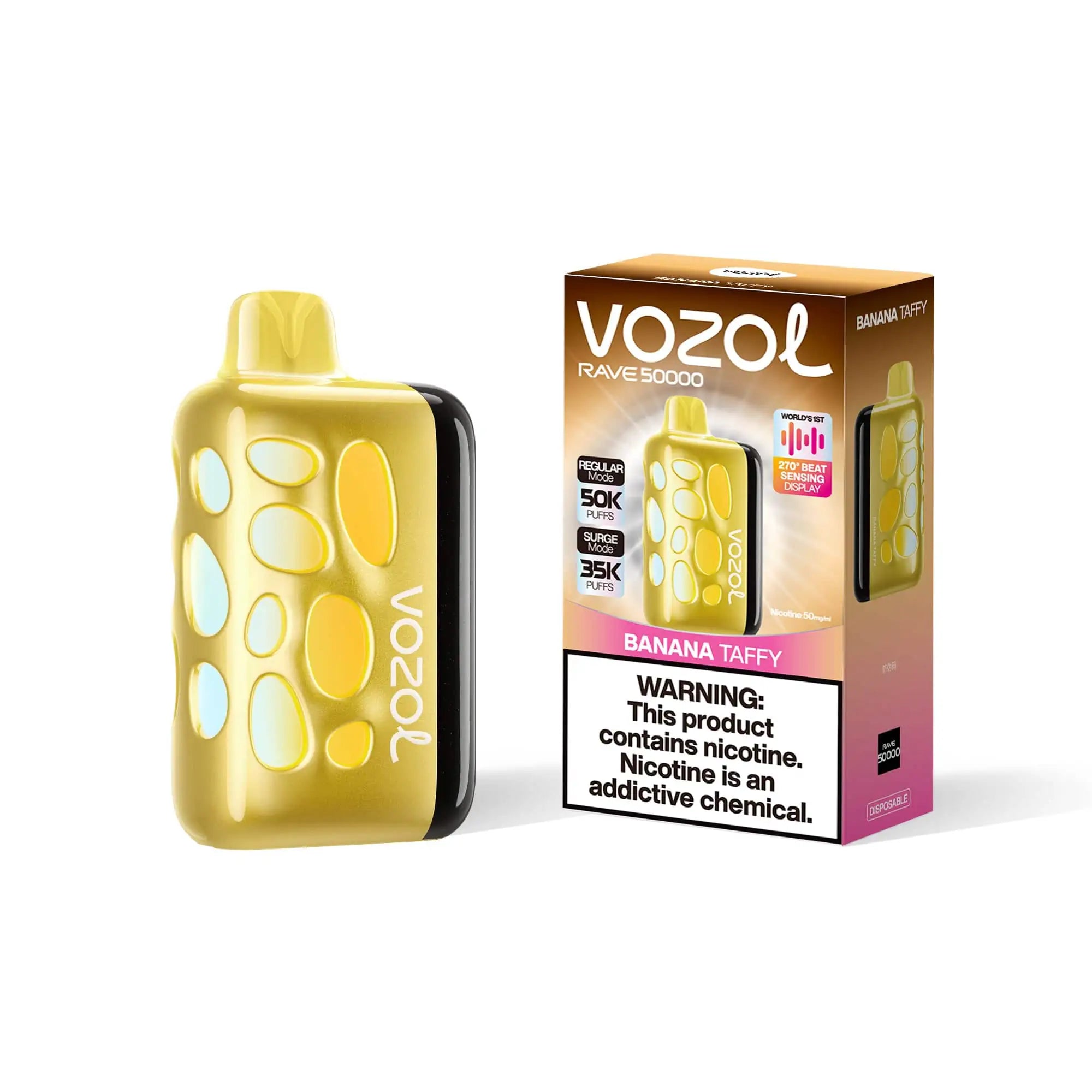 Banana Taffy - Vozol Rave 50000 Disposable JellyPuffs