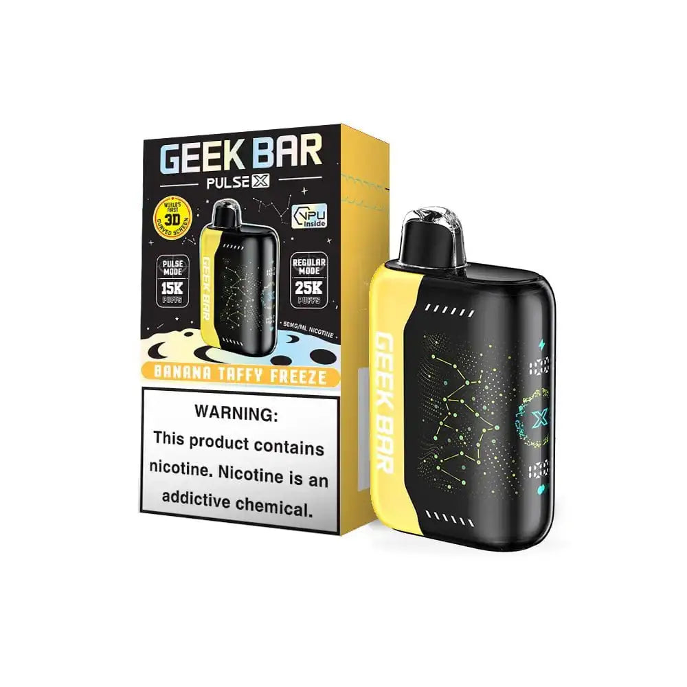 Banana Taffy Freeze - Geek Bar Pulse X 25K Disposable Vape JellyPuffs