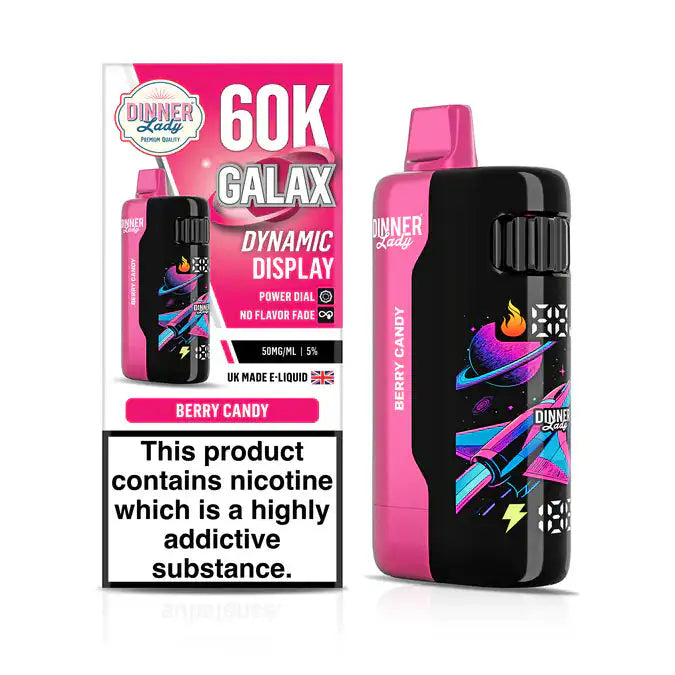 Berry Candy - Dinner Lady Galax 60k Disposable Vape JellyPuffs