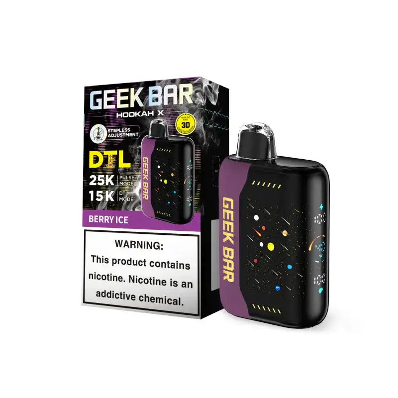 Berry Ice - Geek Bar Hookah X 25k Disposable Vape JellyPuffs