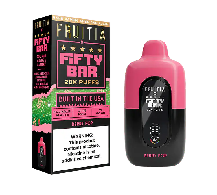 Berry Pop - Fifty Bar 20K Disposable Vape JellyPuffs