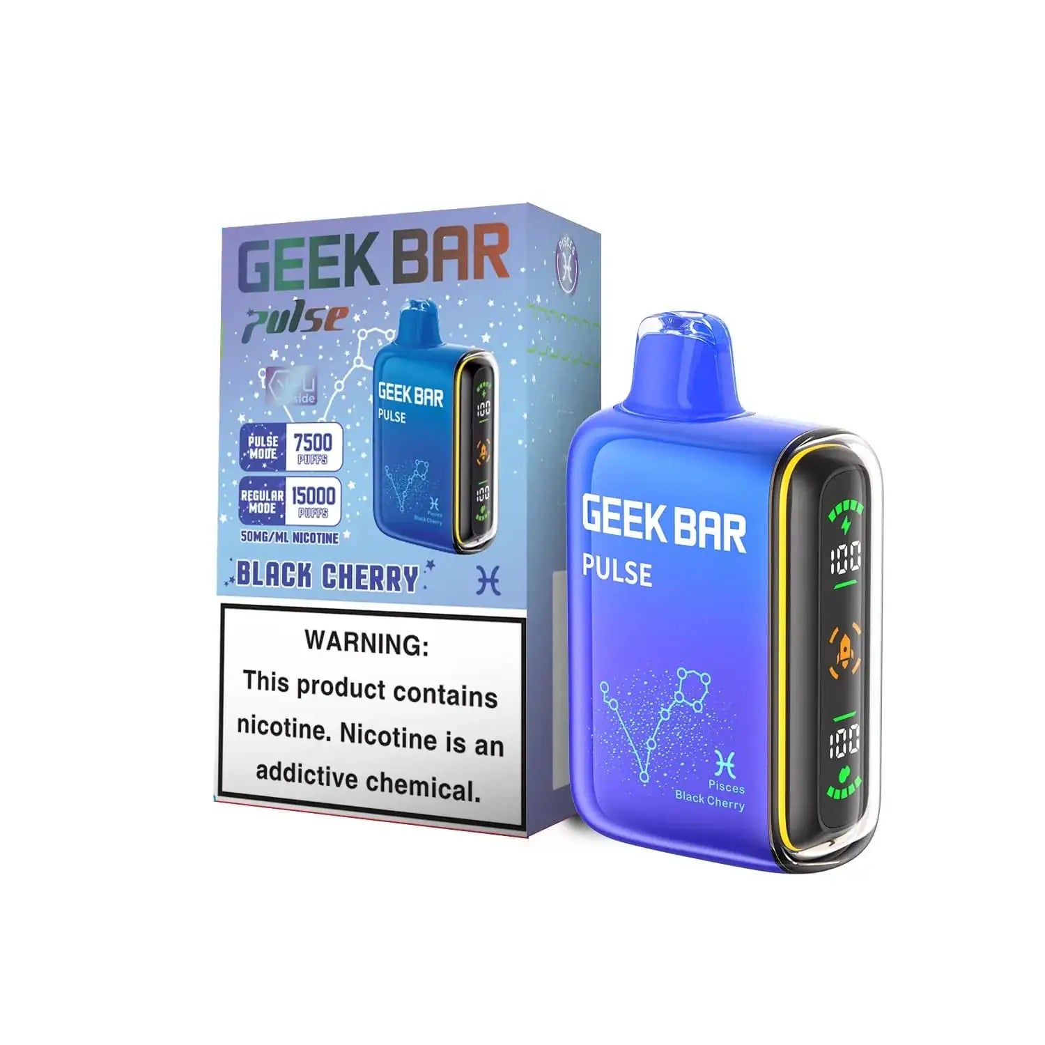 Black Cherry - Geek Bar Pulse 15k Disposable Vape JellyPuffs