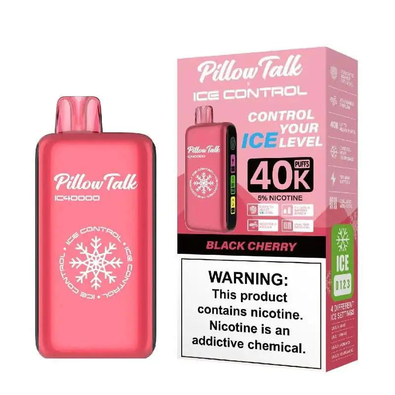Black Cherry - Pillow Talk Ice Control IC40000 Disposable JellyPuffs