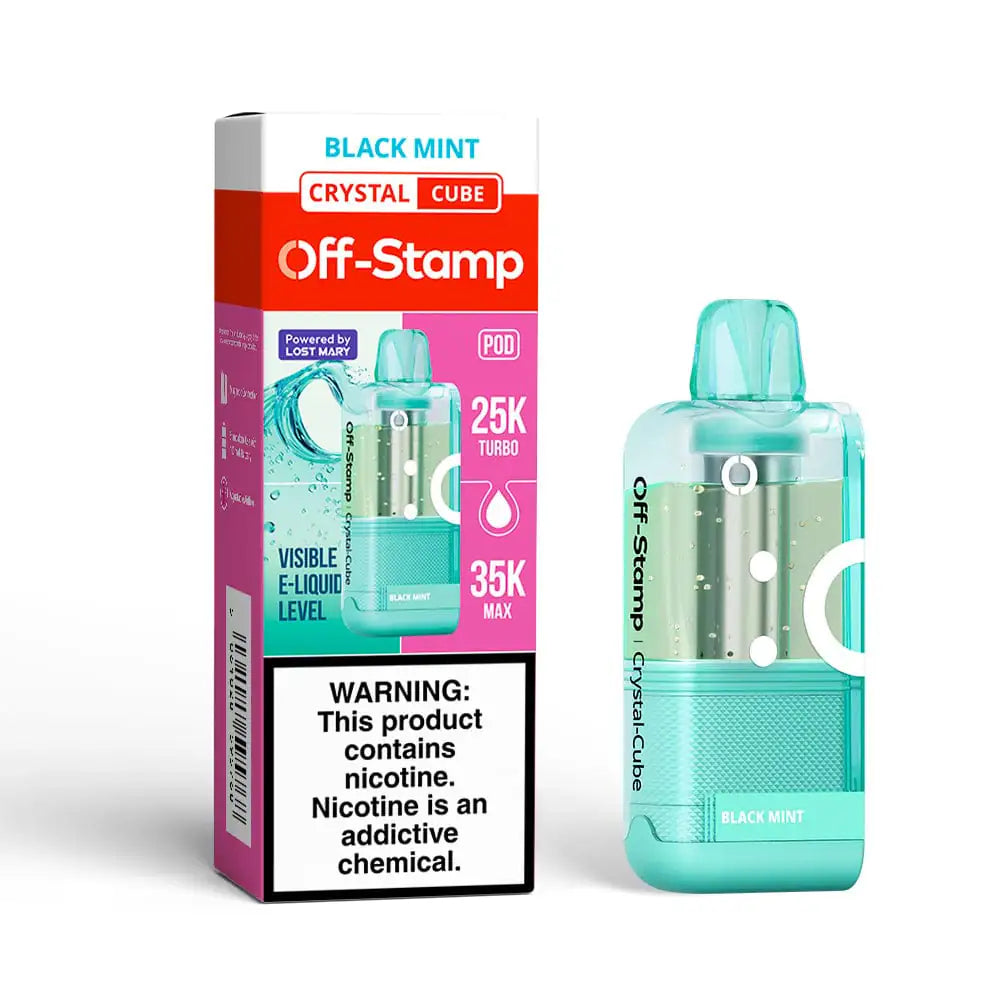 Black Mint - Off-Stamp Crystal Cube 35K Disposable Pod JellyPuffs