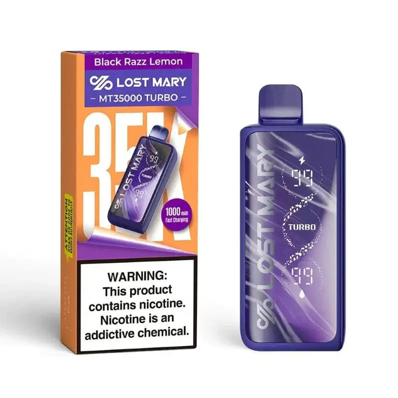 Black Razz Lemon - Lost Mary MT35000 Turbo Disposable Vape JellyPuffs