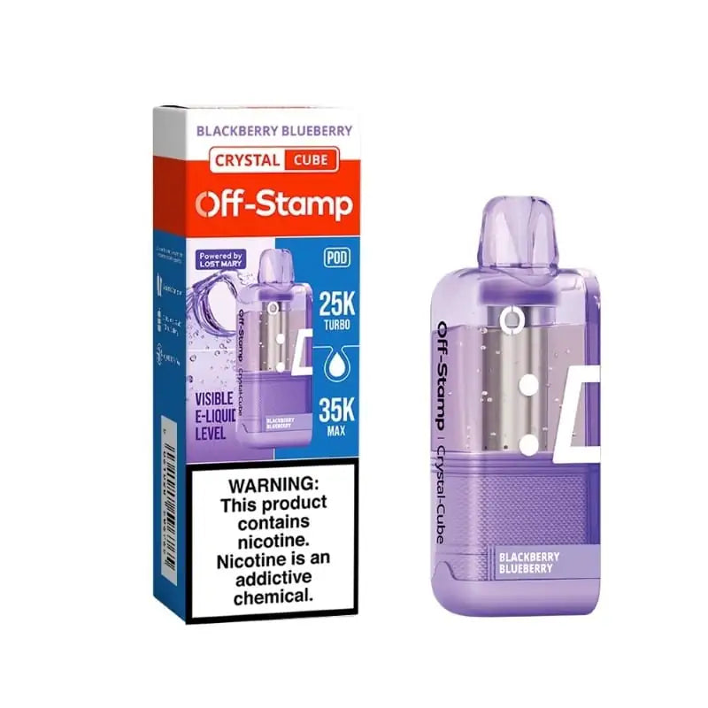 Blackberry Blueberry - Off-Stamp Crystal Cube 35K Disposable Pod JellyPuffs