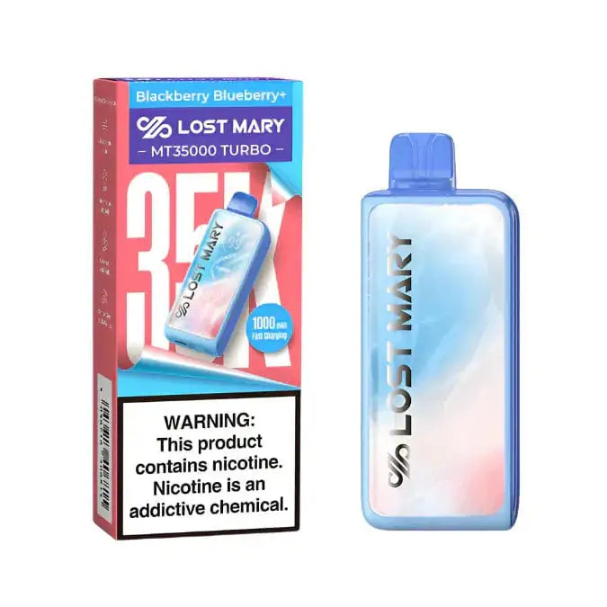 Blackberry Blueberry+ Lost Mary MT35000 Turbo Disposable Vape JellyPuffs
