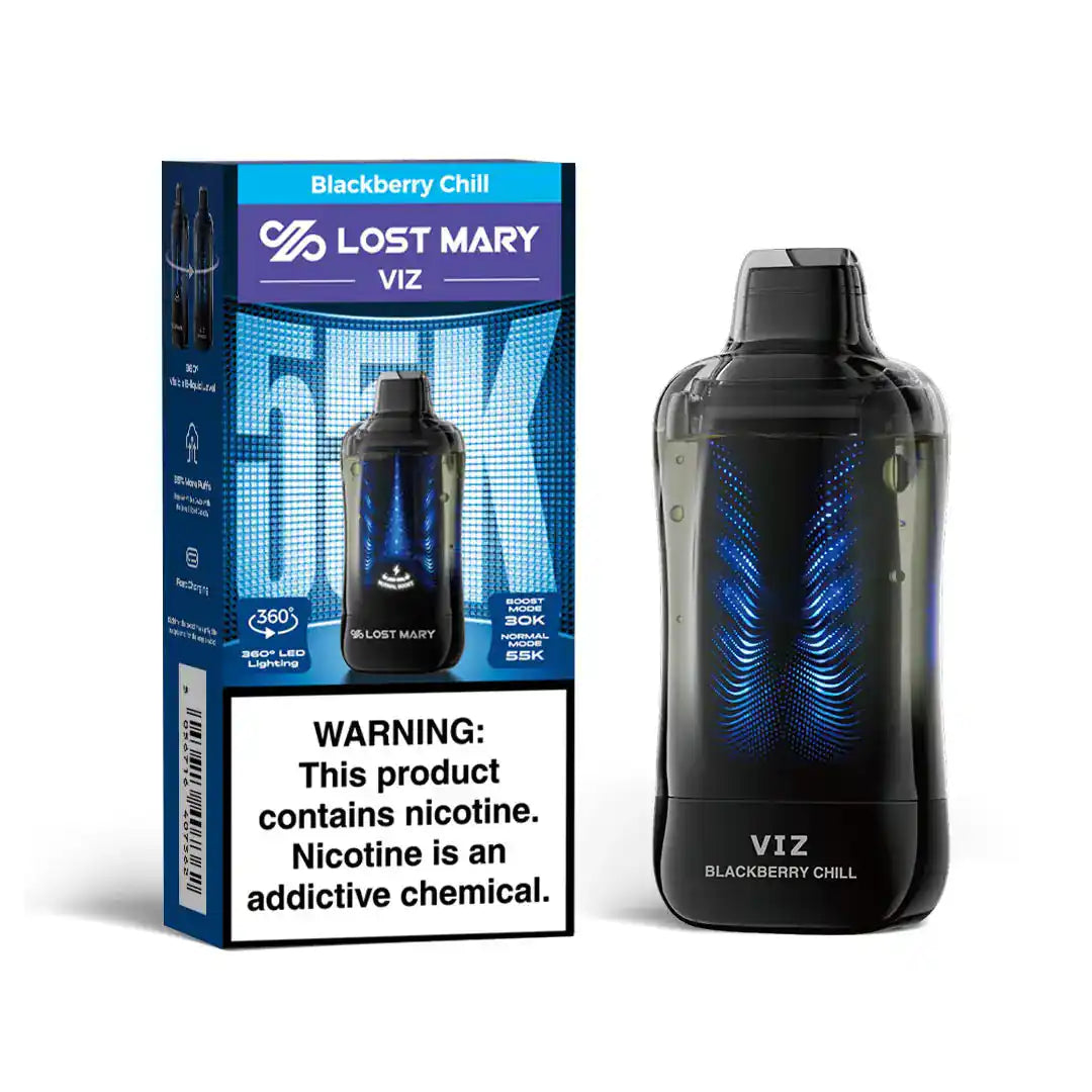 Blackberry Chill - Lost Mary VIZ 55k Disposable Vape JellyPuffs