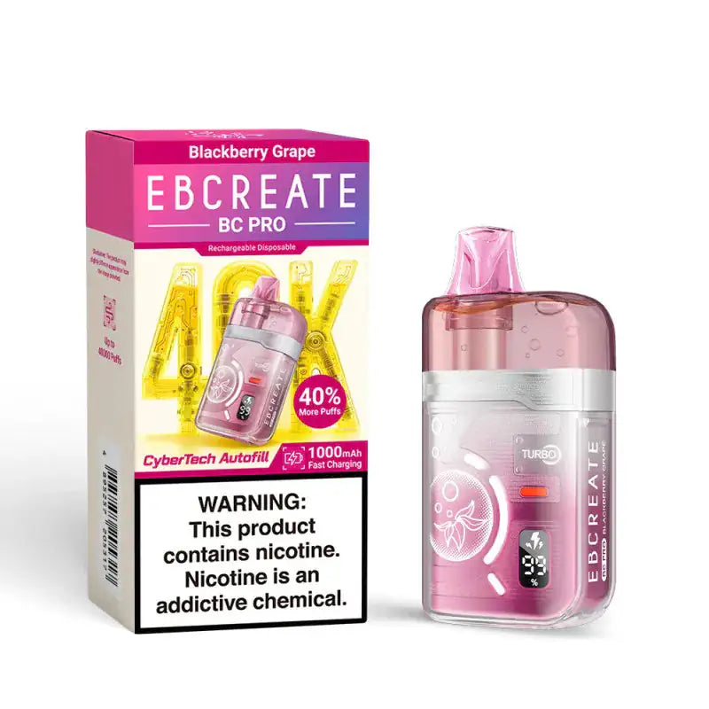 Blackberry Grape - EBCREATE BC Pro 40K Disposable Vape JellyPuffs