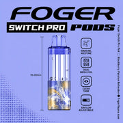 Blackberry Passion Refresher Foger Switch Pro 30K disposable pod — jammy blackberry, tart passion fruit, no ice — JellyPuffs