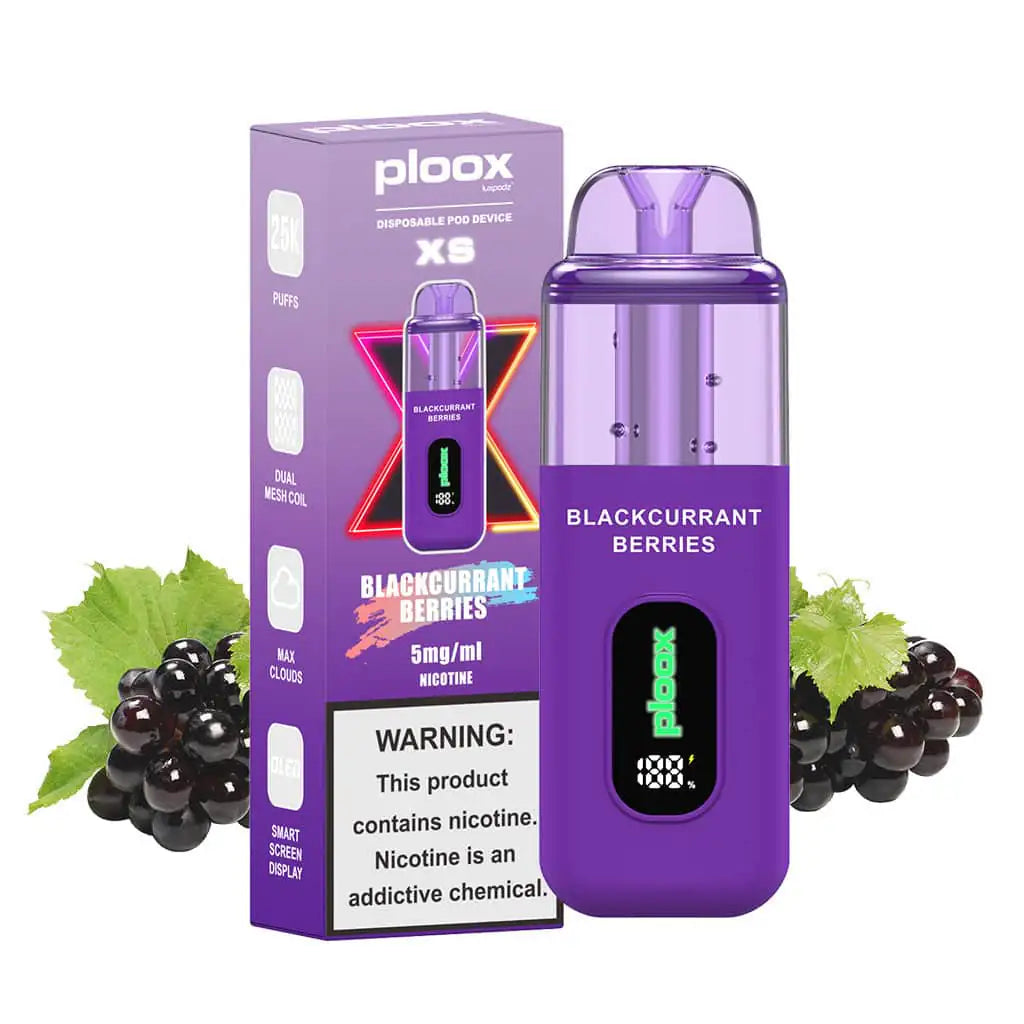 Blackcurrant Berries - Ploox XS 25k Disposable E-Hookah JellyPuffs