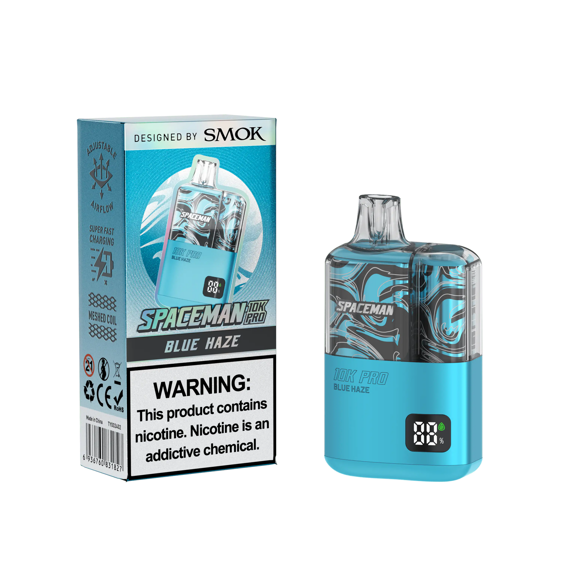 Blue Haze - Spaceman 10K Pro Disposable JellyPuffs