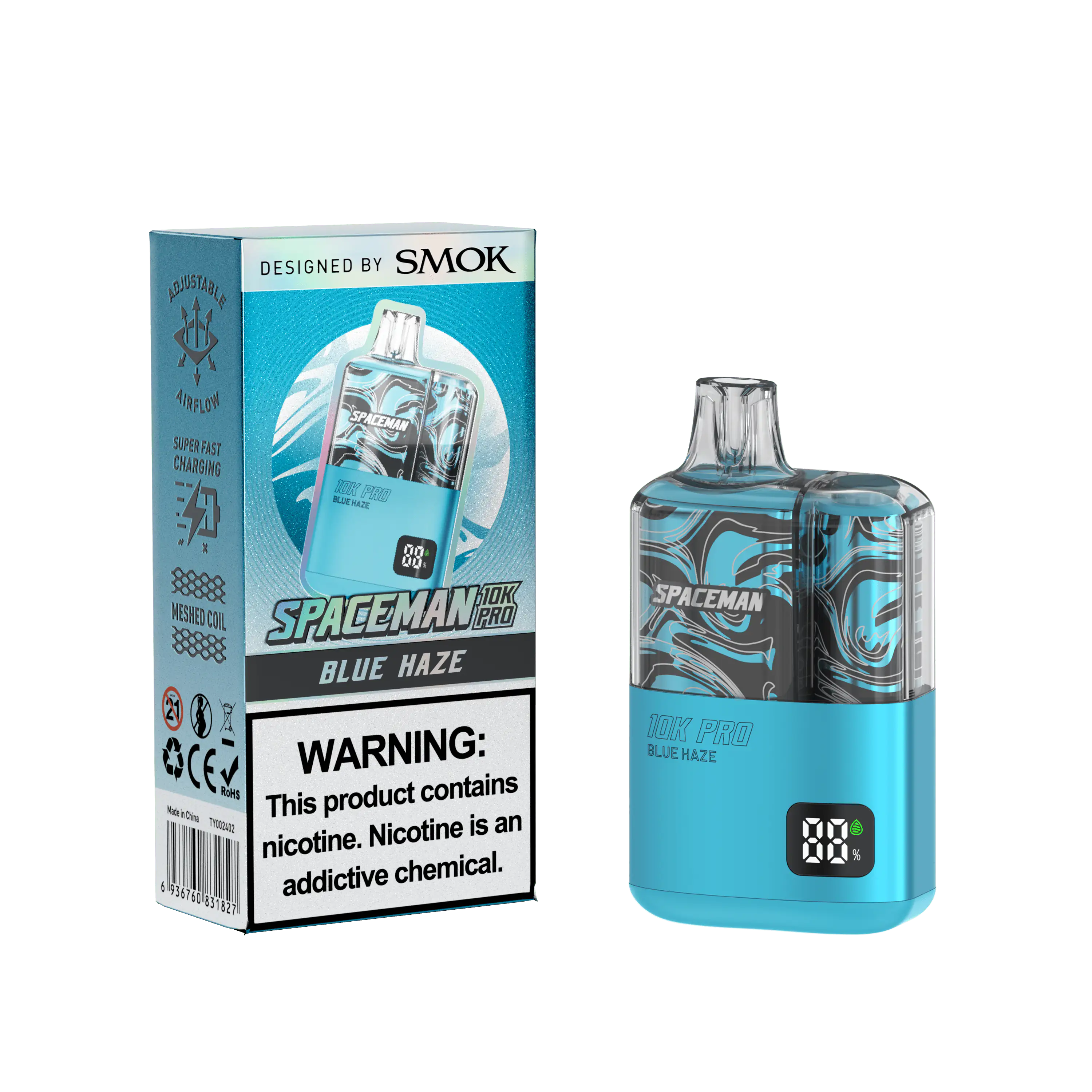 Blue Haze - Spaceman 10K Pro Disposable JellyPuffs