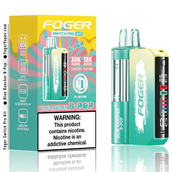 Blue Rancher B-Pop - Foger Switch Pro 30K Disposable Kit JellyPuffs