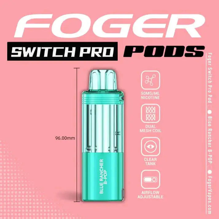Blue Rancher B-Pop - Foger Switch Pro 30K Disposable Pod JellyPuffs