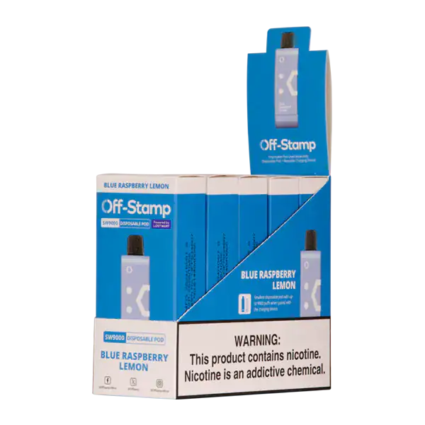 Blue Raspberry Lemon - Off-Stamp SW9000 Disposable Pod JellyPuffs