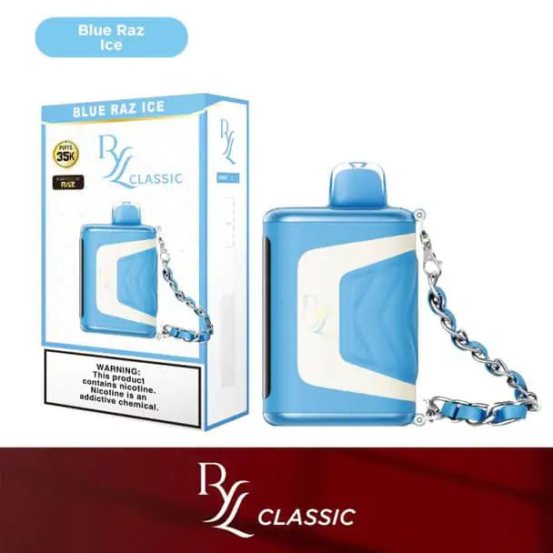 Blue Raz Ice - RAZ RYL Classic 35k Disposable Vape JellyPuffs