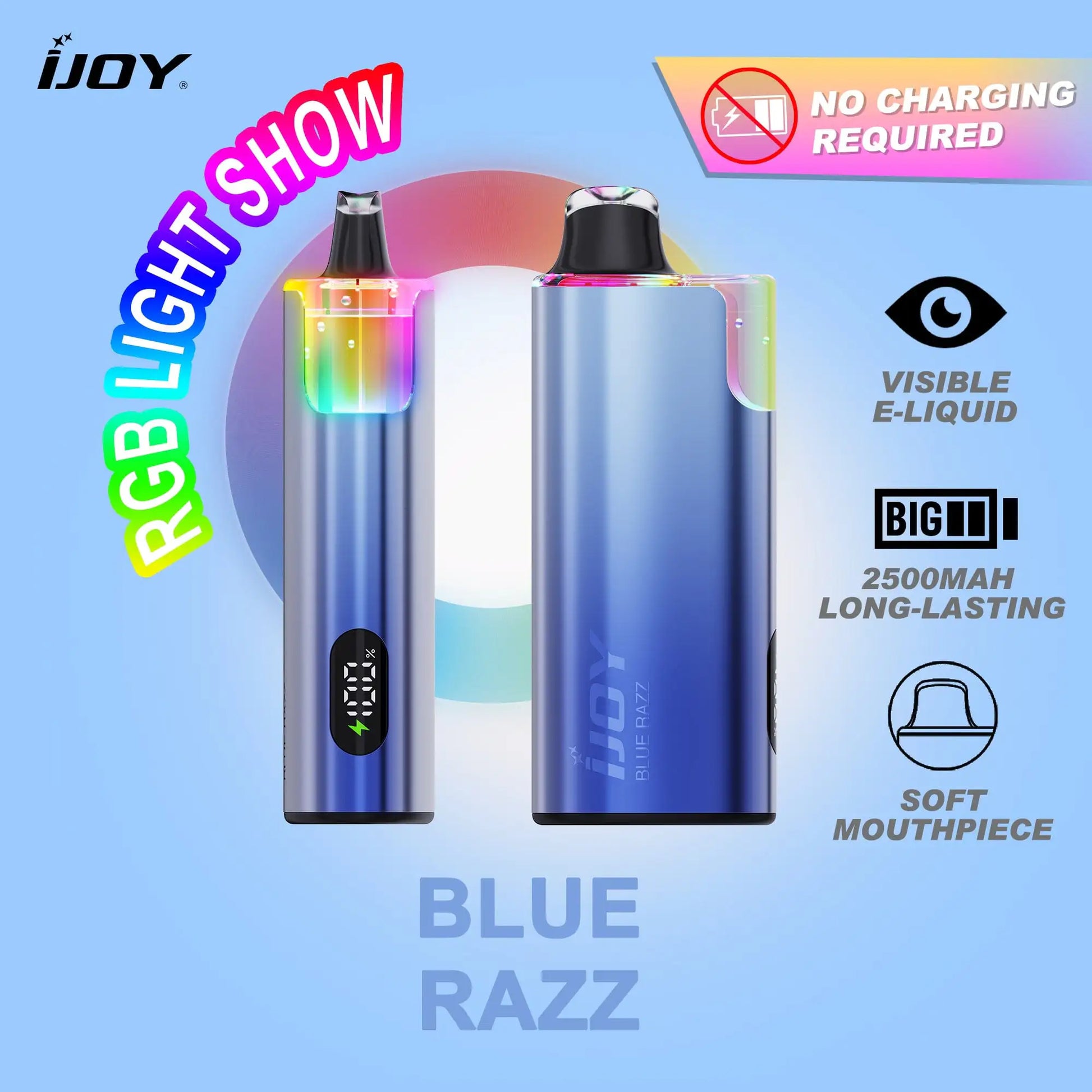 Blue Razz - iJoy IO50000 Disposable Vape JellyPuffs