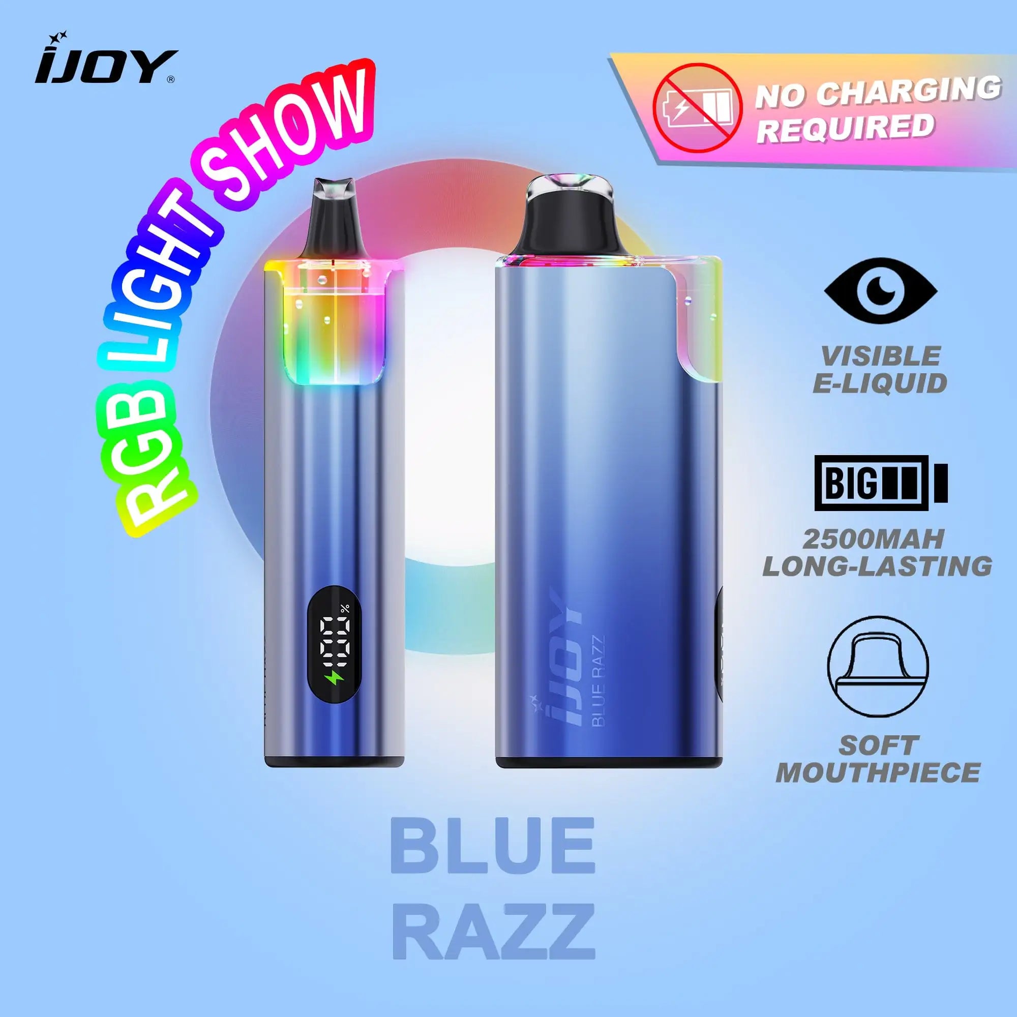 Blue Razz - iJoy IO50000 Disposable Vape JellyPuffs