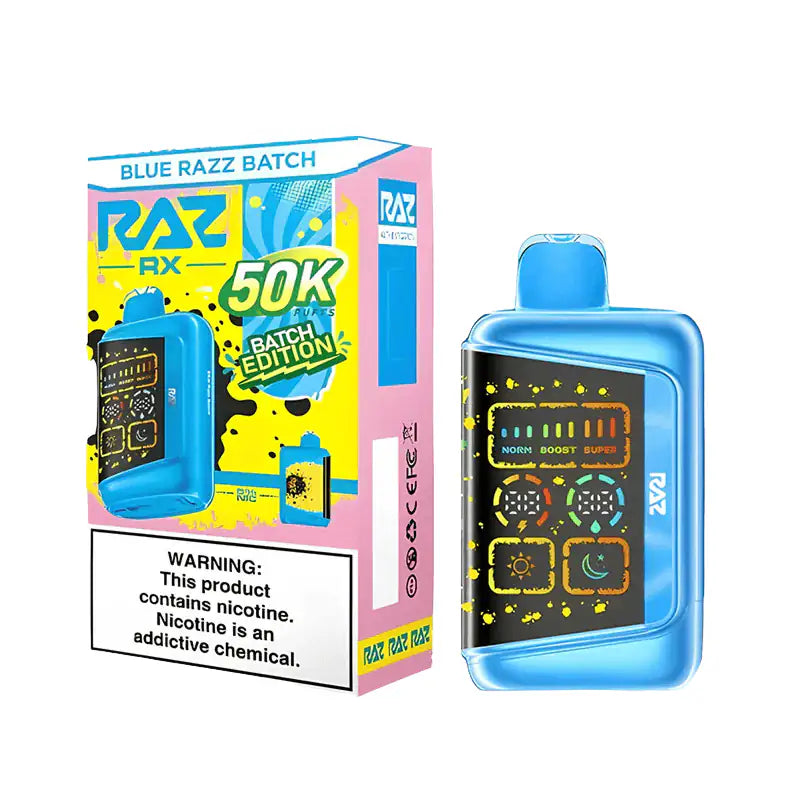 Blue Razz Batch - RAZ RX 50K Batch Edition Disposable Vape JellyPuffs