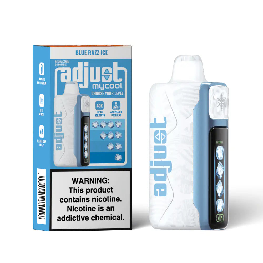 Blue Razz Ice - Adjust MyCool 40K Disposable Vape JellyPuffs