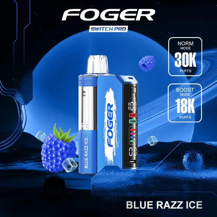 Blue Razz Ice - Foger Switch Pro 30K Disposable Kit JellyPuffs