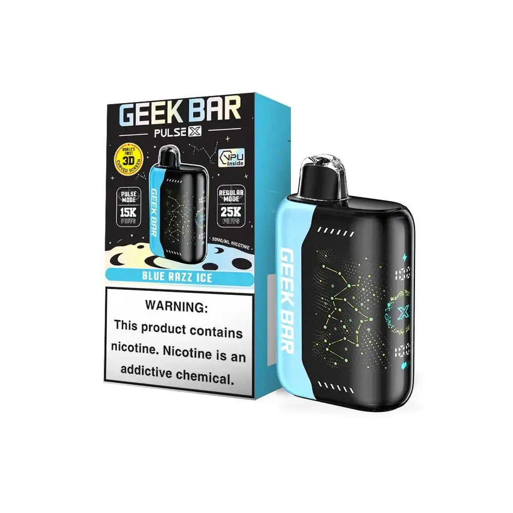 Blue Razz Ice - Geek Bar Pulse X 25K Disposable Vape JellyPuffs