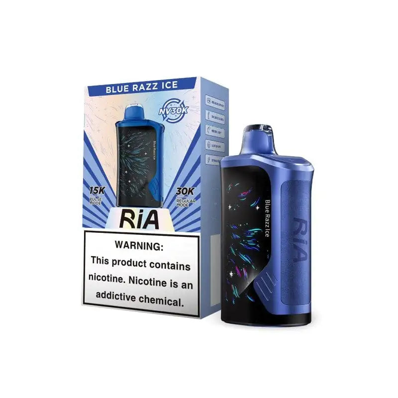 Blue Razz Ice - Geek Bar Ria NV30k Disposable Vape JellyPuffs